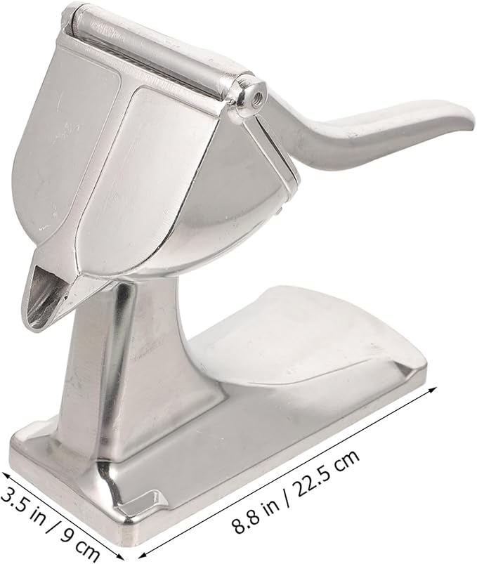 Manual Aluminum Alloy Citrus Juicer Handheld Lemon Squeezer with Stable Base and Outlet Portable Fruit Press for Home and Professional