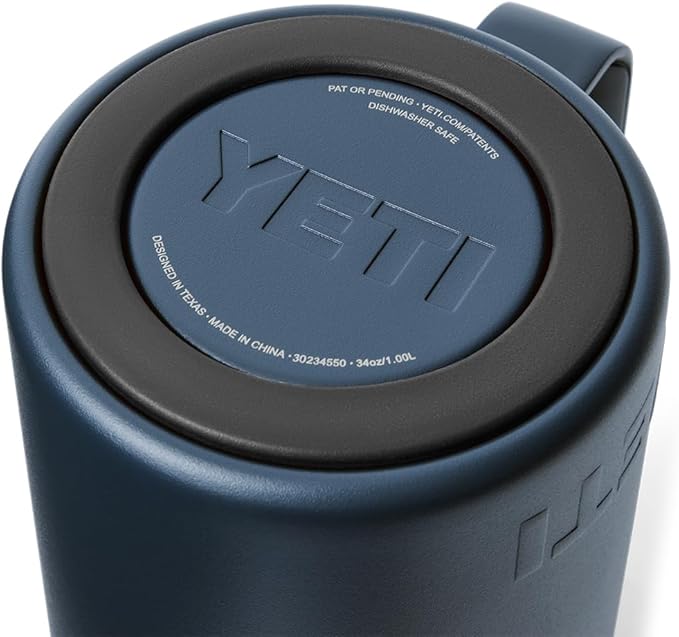 YETI Rambler 34 oz. French Press Coffee Maker, with GroundsControl Filter, Navy