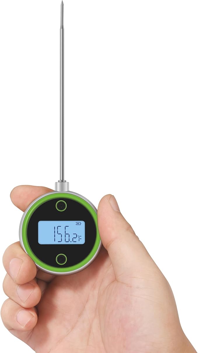 CHEFSTEMP Pocket Pro Instant Read Meat 1-Second Digital Meat Thermometer for Grilling, Food, BBQ, Kitchen Cooking, Oil Deep Frying & Candy (Light Blue)