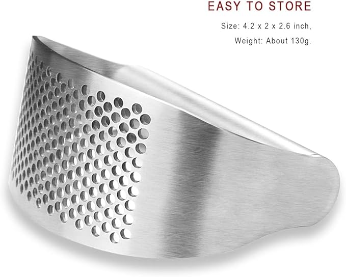 Garlic Press Rocker, Bottle Opener, Stainless Steel Garlic Crusher Chopper Squeezer Slicer Mincer