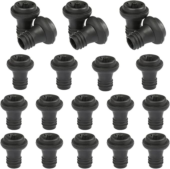 Wine Stopper 50 PCS Wine Stoppers For Saver Vacuum Pump Preserver Grade Rubber Stopper
