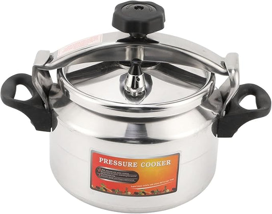 Asixxsix Asixxsix Aluminum Pressure Cooker, Explosion Proof Large Capacity Pressure Canner, Stovetop Cooker with Compound Bottom Easy Open Close for Gas Electric Flat Top Stoves (9L) (7L)