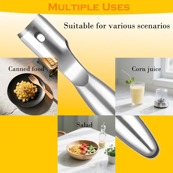Stainless Steel Corn Peeler for Corn on The Cob, Corn on the Cob Stripper Tool, Corn on Cob Remover Corn Shucker for Home Kitchens, Restaurant Chefs
