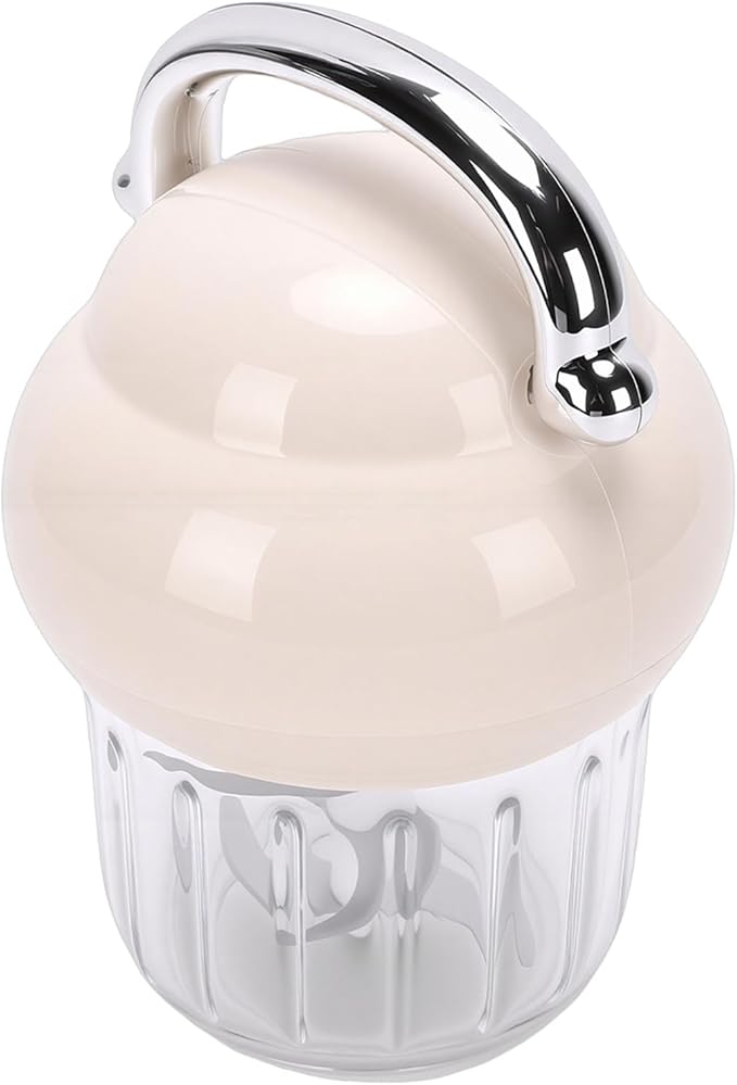 Generic Electric Garlic Chopper, 21000 RPM Portable Veggie Chopper Garlic Onion Grinder Masher, Cordless Mini Baby Food Processor, for Ginger, Chili, Fruit, 350ML
