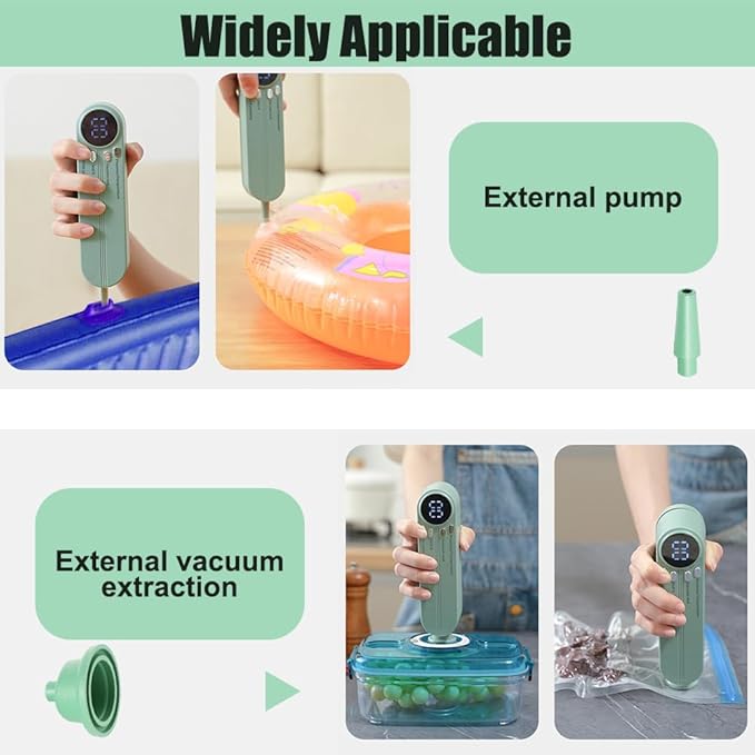 Vacuum Sealer Food Heat Sealing Machine Preservation Preserving Mini Bag Cordless Handheld
