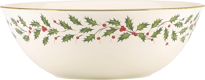 Lenox 830141 Holiday Serving Bowl, Christmas Hosting