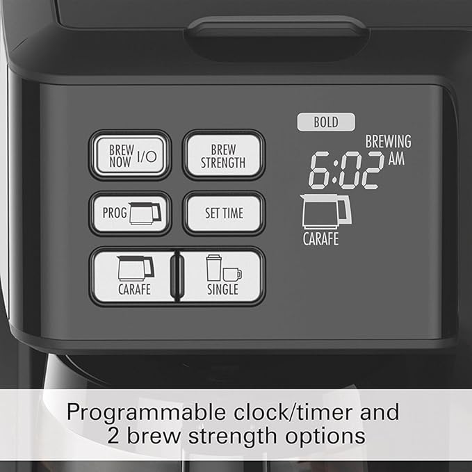 Hamilton Beach FlexBrew 2-Way Brewer Programmable Coffee Maker (49976) Bundle with Support Extension