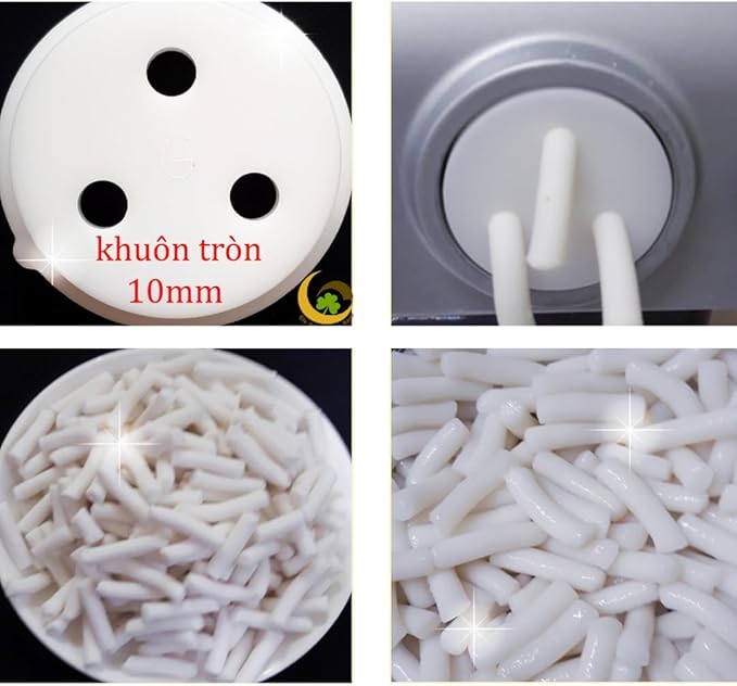Tteokbokki Rice Cake Shape Disc Fit For Philips Automatic Pasta & Noodle Maker, Disc Compatible With Philips Pasta Maker Attachment Kitchen Appliance Maker Accessory (Tteokbokki 10mm)