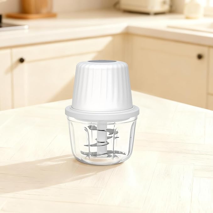 Electric Garlic Chopper, Wireless Mini Food Processor, 13.5 Oz / 400 Ml Capacity, Cordless Veggie Chopper For Ginger, Pepper, Onion, With Type-C Charging