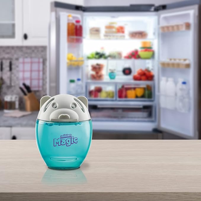 Mister Magic Refrigerator Odor Absorber – Baking Soda Formula Gel, Odorless Fridge Deodorizer, Neutralizes Food Odors, Lasts Up to 90 Days, Safe for Food, Kitchen Supplies (6 Pack, Contains 12 Units)