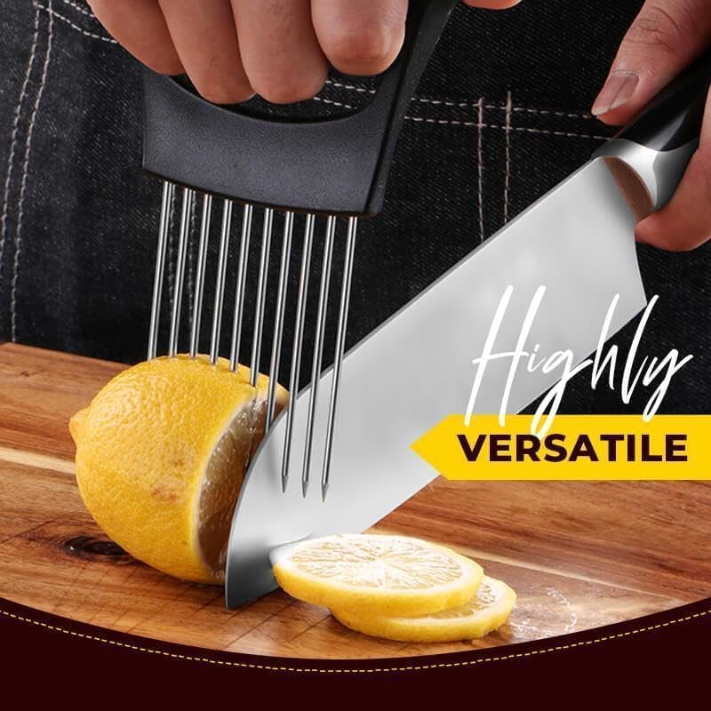 Ultra Onion Slice Holder, Stainless Steel Holder for Slicing Meat, Onion, Potato, Tomato - 2 Pack
