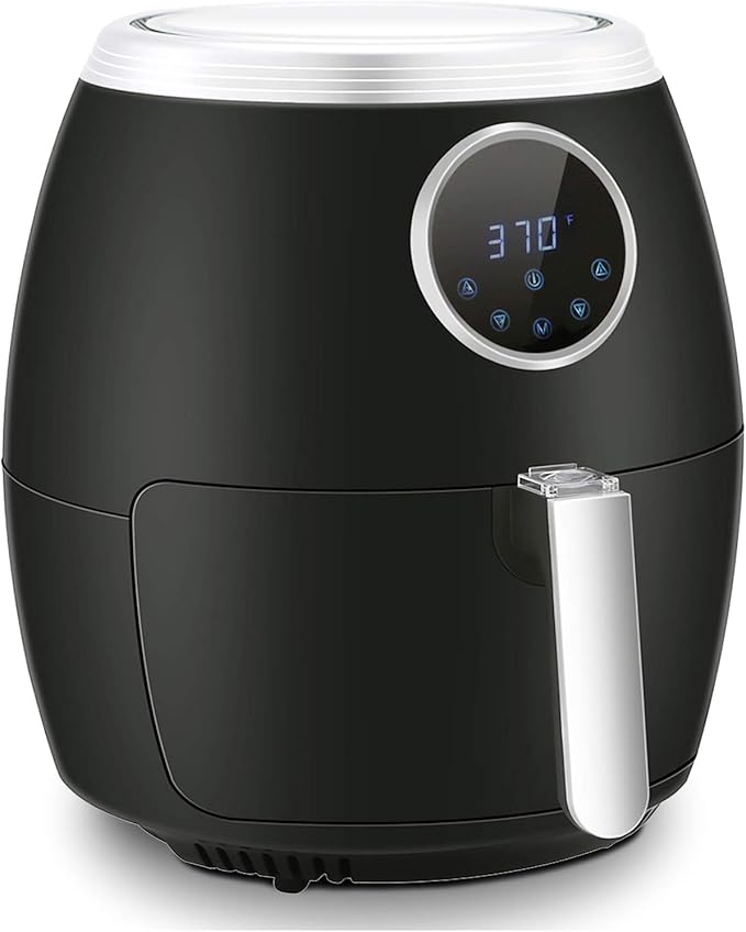 Antarctic Star Air Fryer,6 Quart (5.6 Liter) Electric Hot Air Fryers with LCD Control, Auto Shutoff & Nonstick Basket, Large Family Size with Oilless Cooker for Roasting/Baking/Grilling 1700W