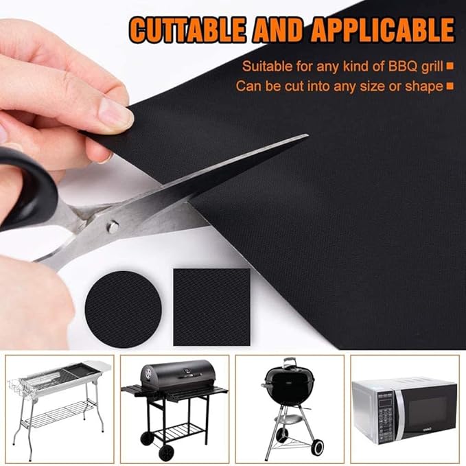 Large Teflon Mats, Reusable Non-Stick Oven Liners For Toaster Ovens, Dishwasher Safe, Oven Mat For Bottom Of Oven (13" x 16" / 2pcs) (24" x 16" 6pcs Black)