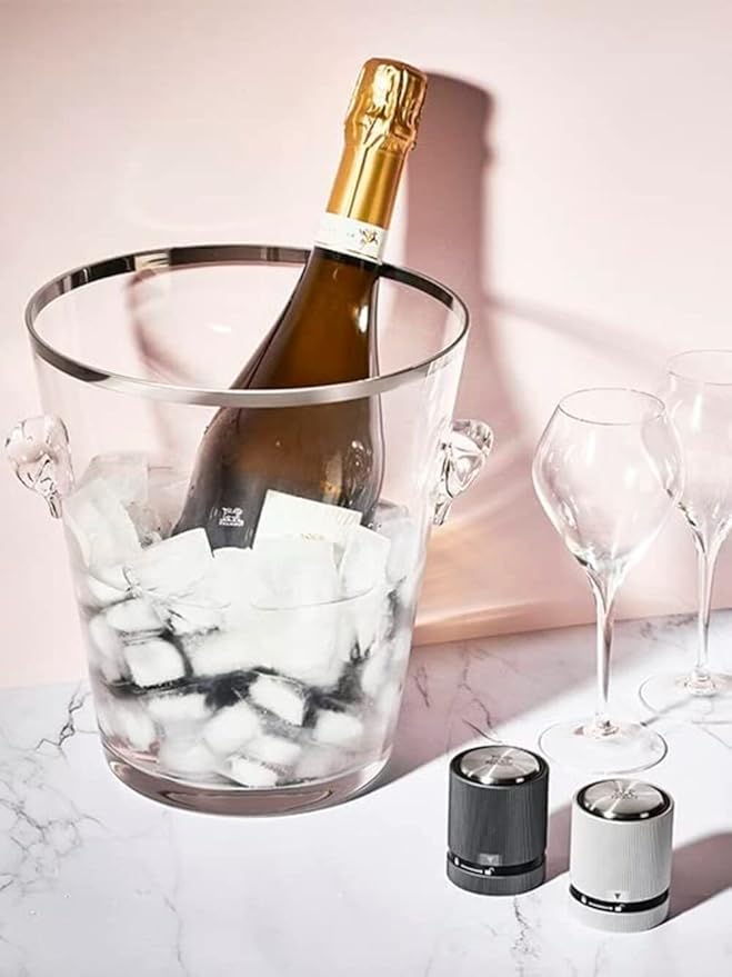 Peugeot Line Bottle Stopper For Sparking Wine/Champagne, Light Grey