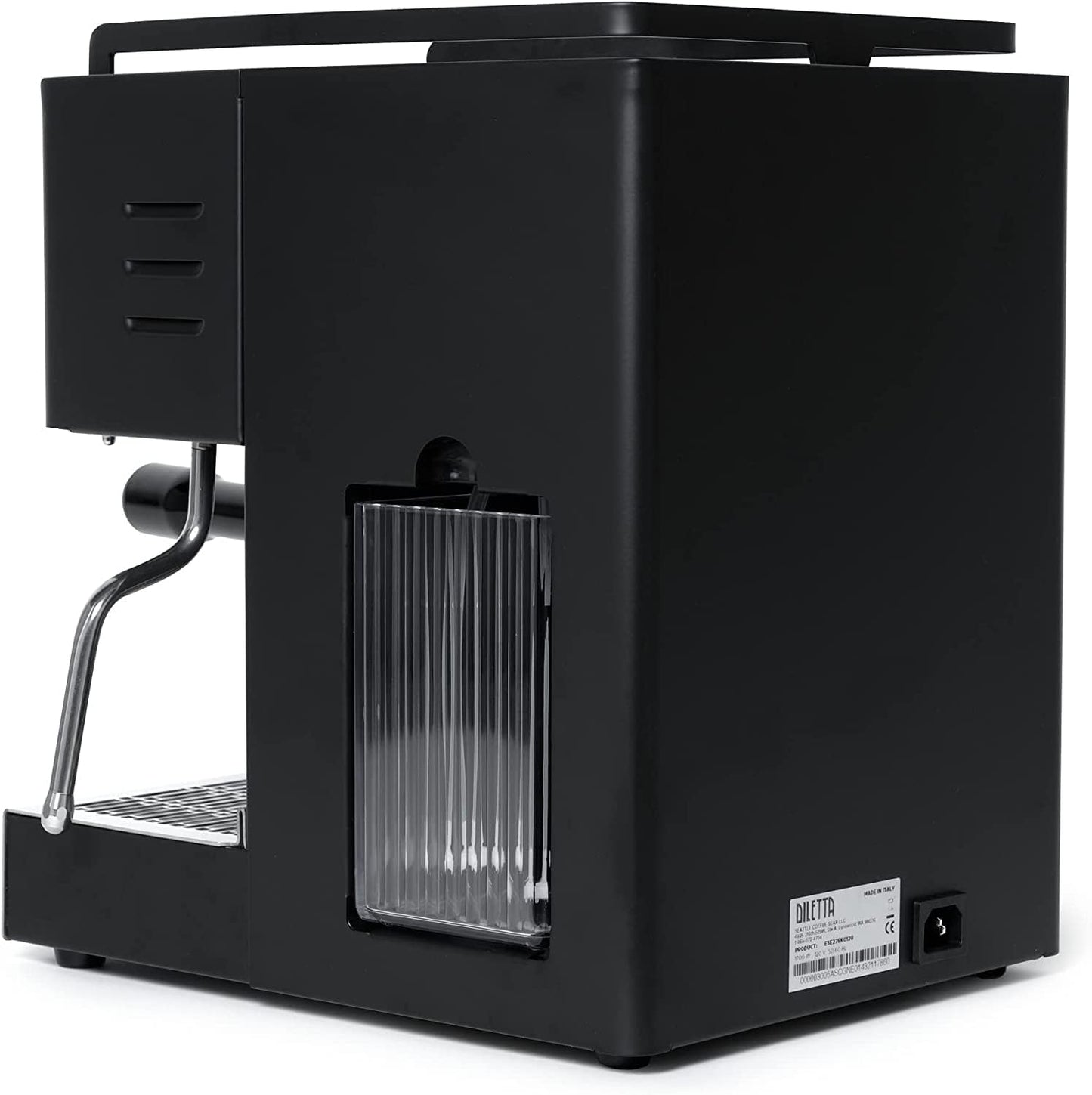 Diletta Mio Espresso Machine (Black) and Eureka Mignon Notte Grinder Bundle