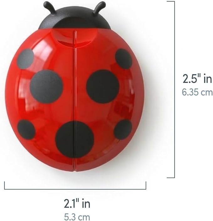 Genuine Fred BAG LADIES, Ladybug Bag Clips, Set of 4, Cute and Durable Food Storage Clips, Keeps Food Fresh, Fun Kitchen Accessories and Great Gift for Ladybug Lovers