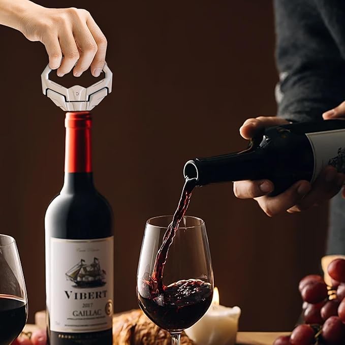 3 in 1 Ah So Two Prong Wine Opener & Cork Remover,It Can Remove The Older and Fragile Wine Corks so Easy for Connoisseurs to Uncork (Diamond)
