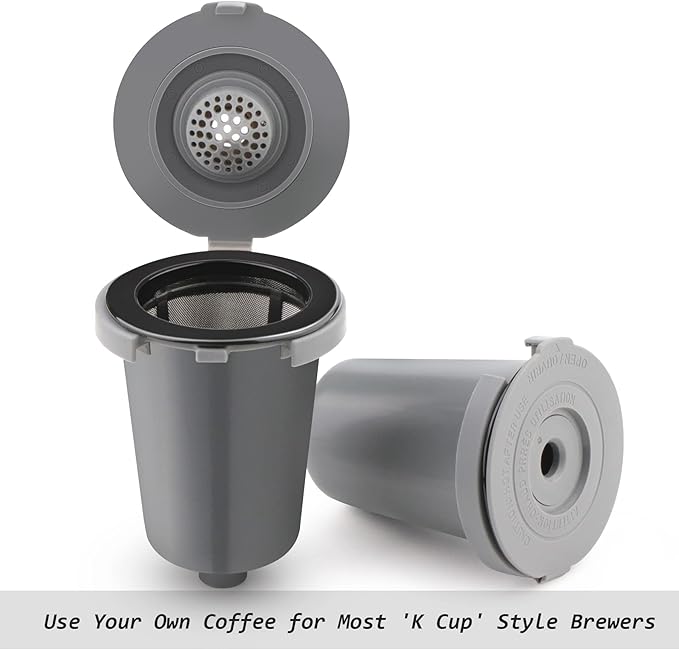 Reusable Filter Cup for Cuisinart, Gray (2 Pack)
