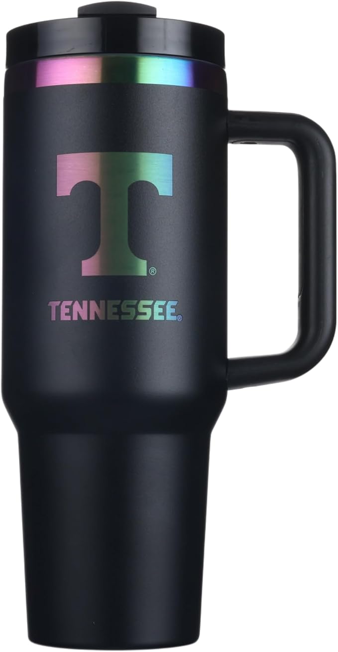 The Memory Company | Licensed NCAA 40oz Iridescent Tumbler with Handle