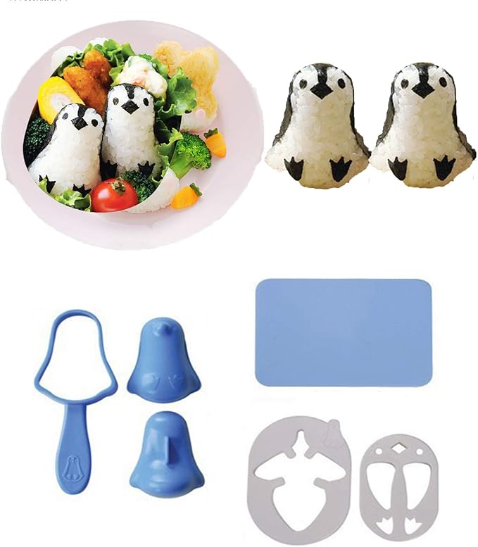 Sushi Making Kit Rice Ball Molds Bento Accessories Sandwich Cutters for Kids Kitchen Tools for Baby Kids Meal