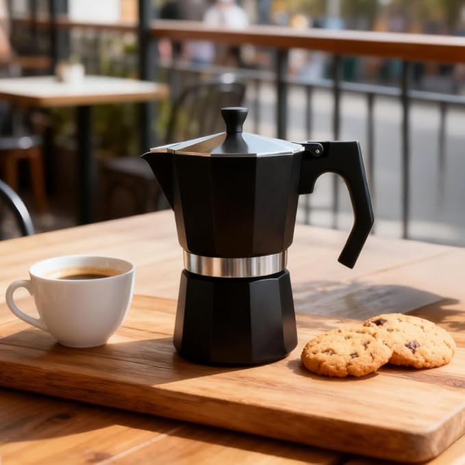wedrink 9 Cup Stovetop Espresso Maker Aluminium Moka Pot Percolator(450ml)