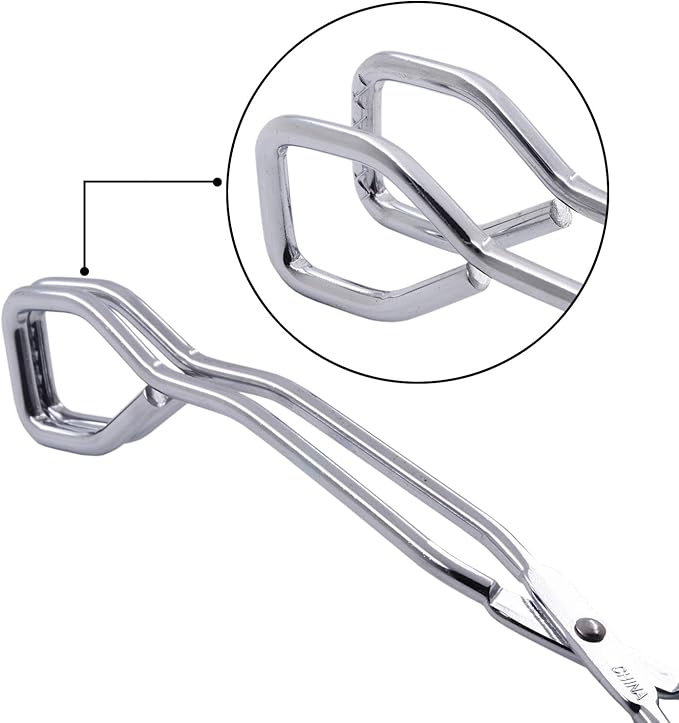 Scissor Cooking Tongs 11-Inch Stainless Steel Scissor Style Tongs, Set of 2