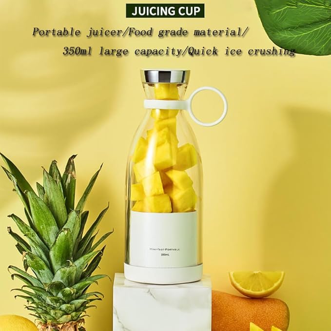 Portable Blender for Smoothies, Personal Small Smoothie Blender with 11.83 Oz/350ml for Shakes and Smoothies, Durable Stainless Steel Blades, Magnetic Charging, Convenient (Pink + Type-C Charging)