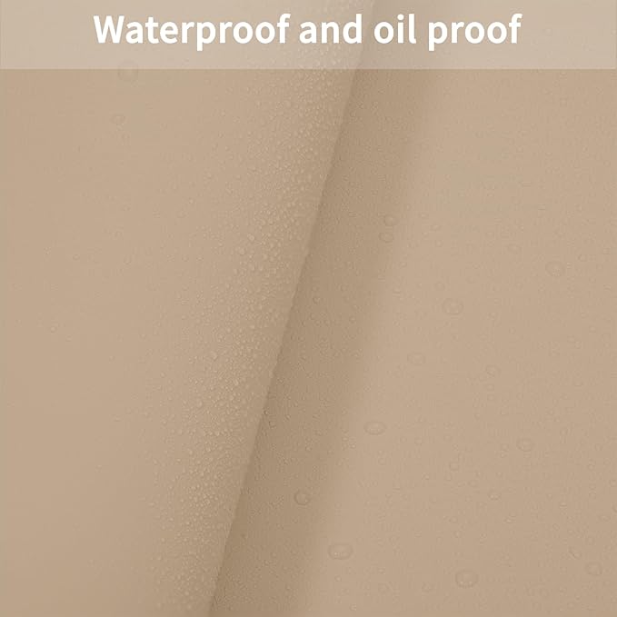 Leather Table Cover,1.8mm Thick,24x48 Inch Desk Cover,Large Desk Mat,Table Protector,Table Cover Protector,Coffee Table Protector,Table Protector Mat(Light Brown+Gray,24x48)