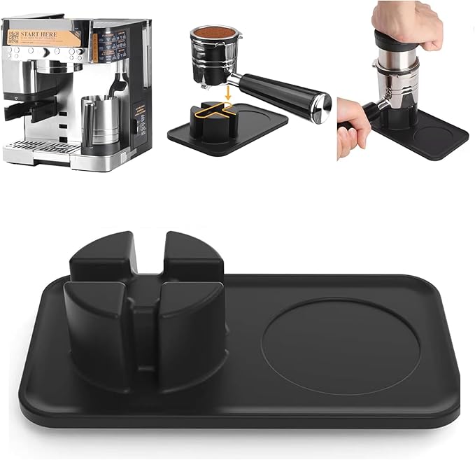 Ultimate Barista-Grade Espresso Tamping Base for Ninja Luxe Café, Precision Portafilter Holder & Tamping Station, Elite Food-Grade Silicone, Ninja Espresso Machine Accessories