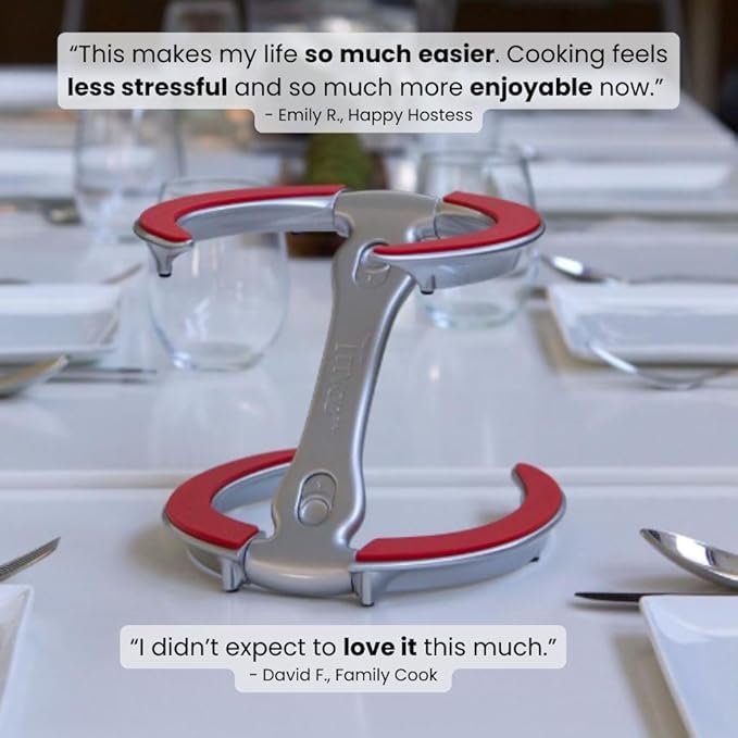 Trivae Pot Lid Holder – 4-in-1 Pot Lid Holder While Cooking, Pan Lid Holder, Trivet & Cake Stand – Versatile Kitchen Tool for Hot Pots, Serving & Display – Space-Saving, Heat-Resistant Stand
