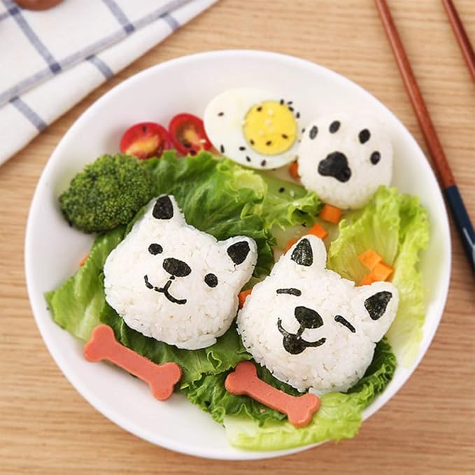 Sushi Making Kit Rice Ball Molds Bento Accessories Sandwich Cutters for Kids Kitchen Tools for Baby Kids Meal