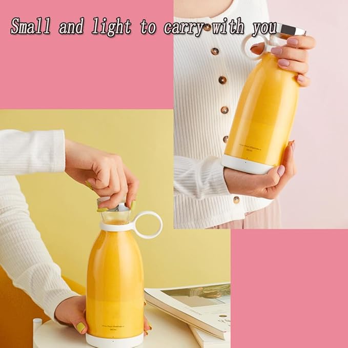 Portable Blender for Smoothies, Personal Small Smoothie Blender with 11.83 Oz/350ml for Shakes and Smoothies, Durable Stainless Steel Blades, Magnetic Charging, Convenient (White + Type-C Charging)
