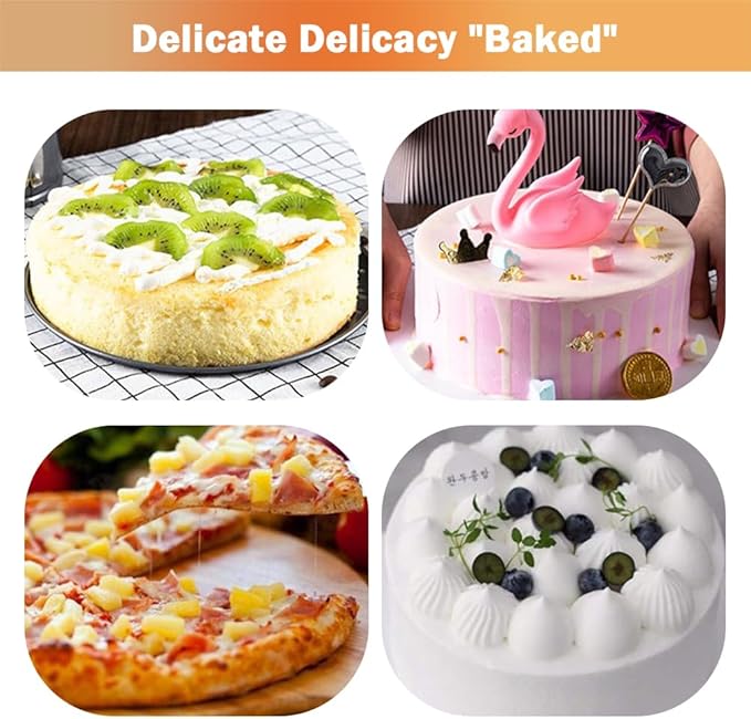 Springform Cake Pan, Cake Pan with 3 Different Size (9.5,10.2,11inch), Cake Molds for Baking with Removable Bottom, Non-Stick Bakeware for Effortless Baking（with 50 Pcs Parchment Paper Liners）