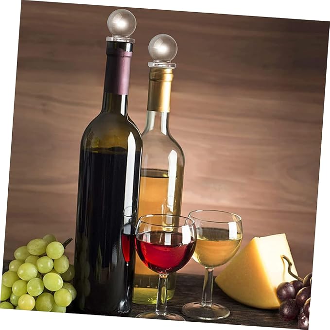 24pcs Glass Ball Wine Stopper Aroma Container Stoppers for Tasting Party Supplies