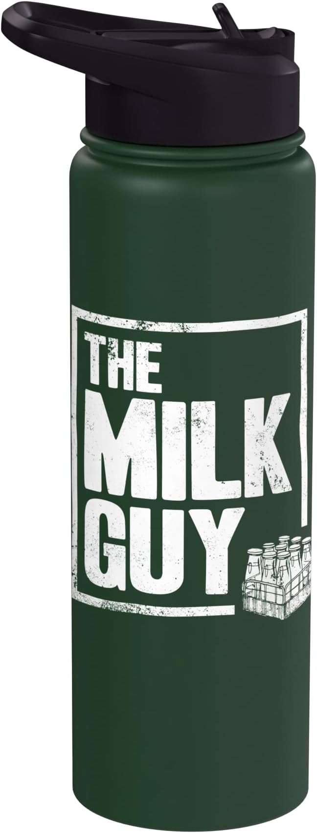 The Milk Guy Proud Milkman Dairy Farmer Life Stainless Steel Insulated Water Bottle