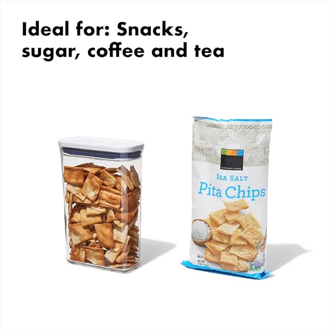 OXO Good Grips POP Container - Airtight Food Storage - 1.9 Qt for Snacks, Sugar and More (Pack of 8)