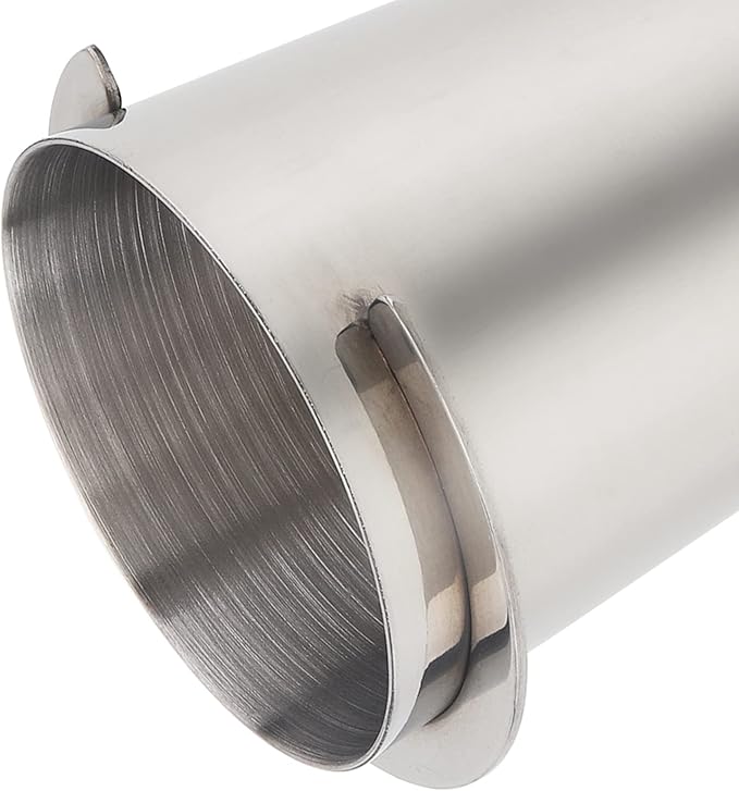 Coffee Dosing Cup 54mm, Espresso Coffee Dosing Cup, Stainless Steel Dosing Cup Compatible with All 58mm Portafilter,Coffee Powder Cup, Coffee Powder Feeder (1, Silver, 54mm)