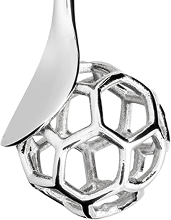 Alessi "acacia" Honey Dipper in 18/10 Stainless Steel Mirror Polished, Silver