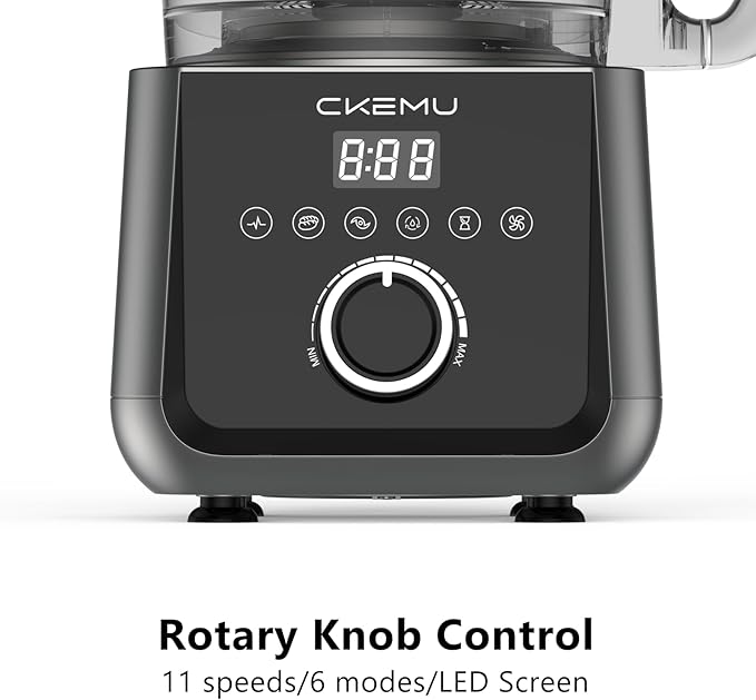 Smart Food Processor and Vegetable Chopper, 12 Cup Bowl, 6 Functions for Chopping, Slicing, French Fries, Purees & Dough, Food Chute & Pusher, Silver