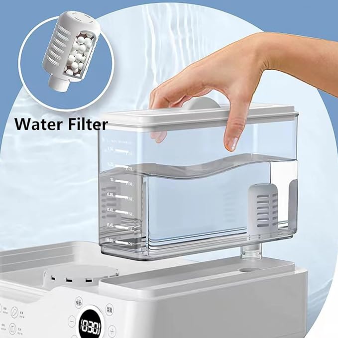 Electric Steamer 3 Tier Food Steamer Vegetable Steamer with Detachable Water Tank 24L Capacity Touch Screen Display for Home Restaurant Party