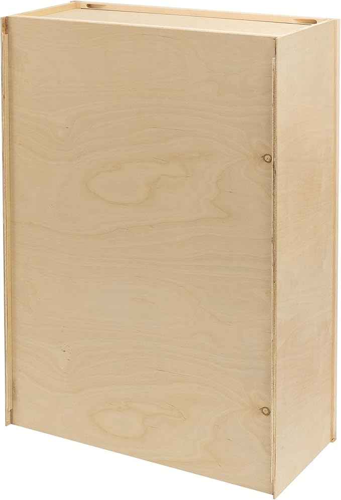 Quicklock RTA (Ready-to-Assemble) 42" Tall Wall Kitchen Cabinets - Shaker Style | 100% Hardwood | Made in America | Soft Close Hardware (12" D x 27" W x 42" H, Raw Maple)