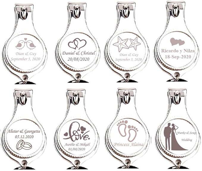 100pcs-Personalized 4 in 1 Multi Function Bottle Opener, Nail Clipper, Wedding Favors Brewery, Private Customized, Sliver, Multitool Gifts for Men