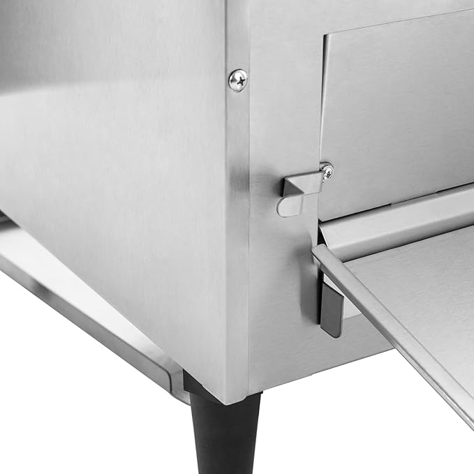 Commercial Conveyor Toaster 450 Slices/Hour 2400W Heavy Duty Industrial Stainless Steel Electric Restaurant Commercial Toaster with Handle&Double Heating Tubes for Home Restaurants