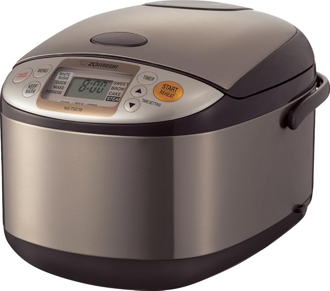 Zojirushi NS-TSC18 Micom Rice Cooker and Warmer, 10-Cups & Micom Water Boiler & Warmer, 135 oz. / 4.0 Liters, Silver
