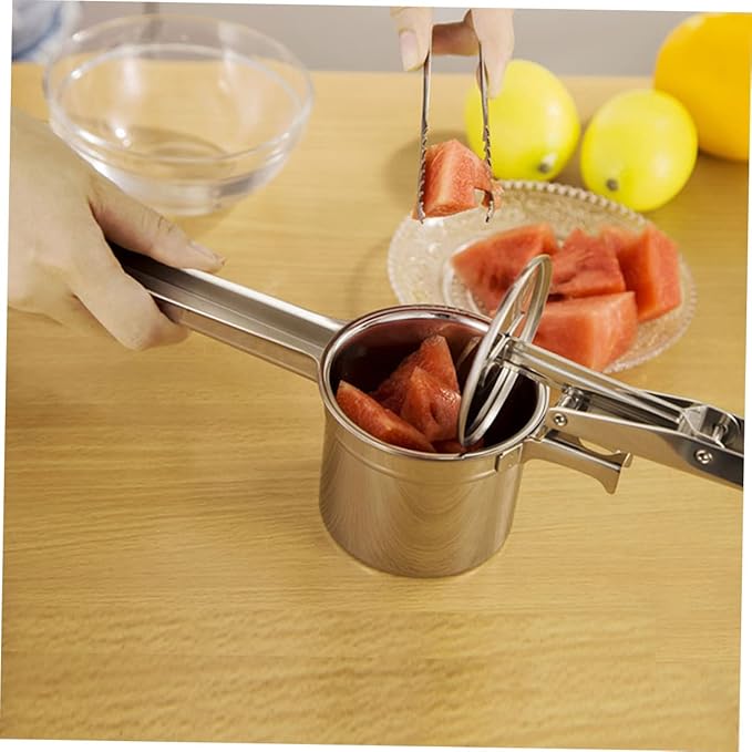 LIFKOME Manual Citrus Juicer Long Handle 316 Stainless Steel Lemon Squeezer Heavy-Duty Lemon Press for Fresh Juice for Home and Kitchen Use