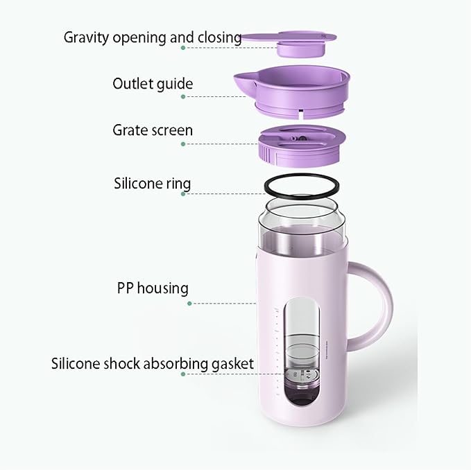 Cold kettle Cold kettle household high temperature resistant cold kettle set glass kettle cold bubble pot Water Pitcher Set for Hot/Cold Water(Yellow)