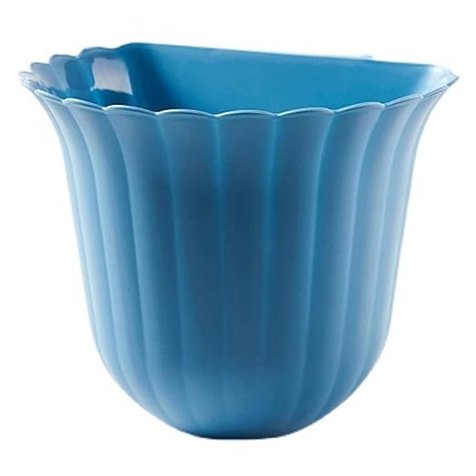 Hanging Trash Can, Kitchen Garbage Bin Waste Bins, Wall-Mounted Small Trash Can Flower Style Kitchen Wall Hanging Household Kitchen Waste Countertop Trash Can Cabinet Door Hanging Labor-Saving ( Color