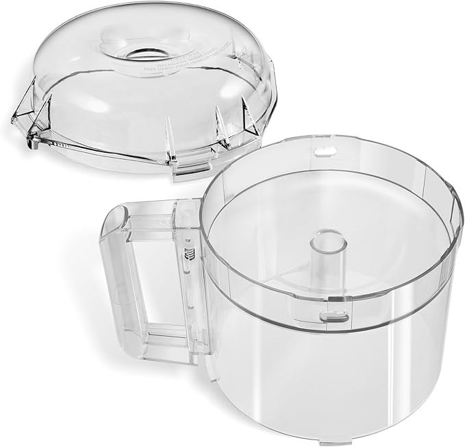 3-Quart Clear Cutter Bowl (112203) and Polycarbonate Lid (106458S), Compatible with Robot Coupe R2 Series Food Processors