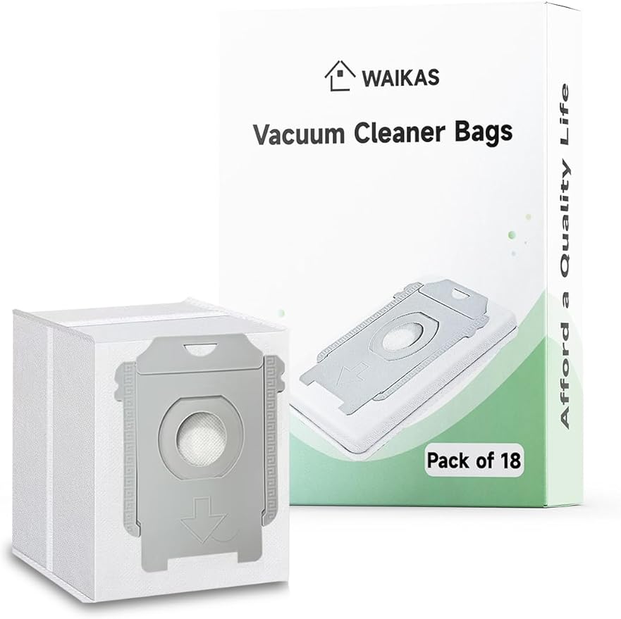 18 Pack j9+ Replacement Bags for iRobot Roomba j7+ (7550), j6+, j5+, i3+ EVO (3550), i4+, i5+, i8+ (8550), s9+ and i/s/j Series, Clean Base Automatic Dirt Disposal Bags
