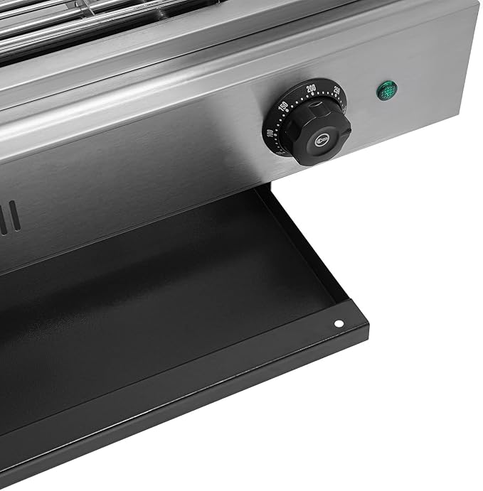 3000W Electric Griddle - Smokeless BBQ Grill with Temperature Control, Portable for Outdoor/Indoor Use (Silver, 31" Cooking Surface)